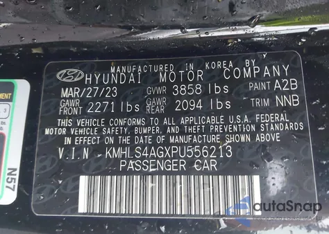 2023 Hyundai Elantra Sel from USA, damaged, VIN KMHLS4AGXPU556213